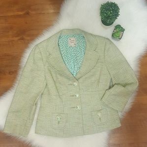 Nanette Lepore Green Blazer Size 6